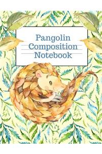 Pangolin Composition Notebook