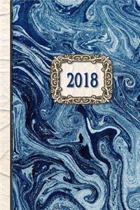 2018 Diary Blue Marble Design