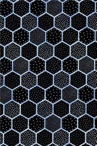 Journal Notebook Polka Dots and Hexagons Pattern 10