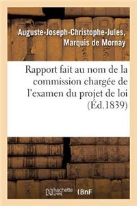 Rapport Fait Au Nom de la Commission Chargée de l'Examen Du Projet de Loi Relatif À l'Organisation