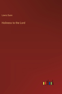 Holiness to the Lord