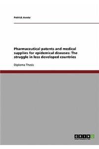 Pharmaceutical patents and medical supplies for epidemical diseases
