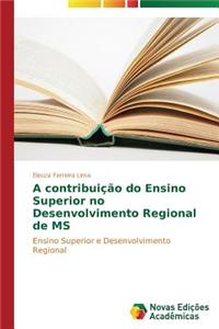 A contribuição do Ensino Superior no Desenvolvimento Regional de MS