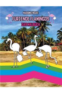 Furzende Flamingos - Das Malbuch