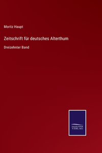 Zeitschrift für deutsches Alterthum