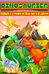 Dinosaurier-Malbuch für Kinder im Alter von 4-8 Jahren