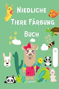 Niedliche Tiere Färbung Buch