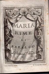 Maria; rime di Neralco, pastore arcade (Italian Edition)