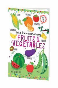 Hello Friend Books Let's Learn Giant Board Book: Fruits and Vegetables - Large Board Book with Beautifully Illustrated Images for Children to Learn