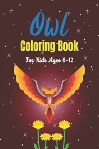 Owl Coloring Book For Kids Ages 6-12