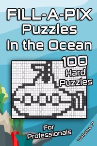 Tough FILL-A-PIX Puzzles for Adults In The Ocean