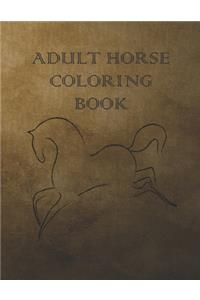Adult Horse Coloring Book