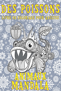 Livre de coloriage pour adultes - Mandala - Animaux - Des poissons
