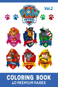 Paw Patrol Coloring Book Vol2