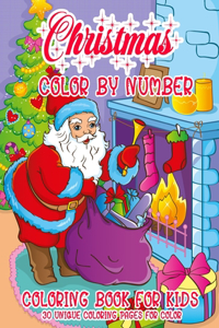 Christmas Color By Number Coloring Book For Kids 30 Unique Coloring Pages for Kids