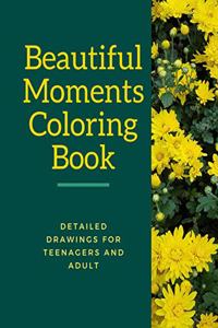 Beautiful Moments Coloring Book: Detailed Drawings for Teenagers and Adult