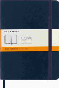 Moleskine Sapphire Blue Large Ruled Notebook Soft