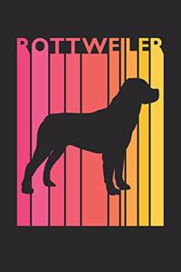Vintage Rottweiler Notebook - Gift for Rottweiler Lovers - Rottweiler Journal