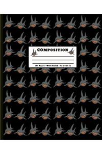 Composition: 100 Pages Wide Ruled 7.5 x 9.25 inch