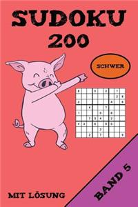 Sudoku 200 Schwer Mit Lösung Band 5