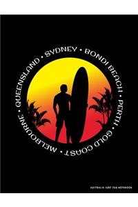 Australia Surf Fan Notebook