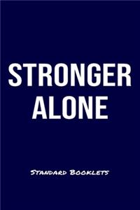 Stronger Alone Standard Booklets