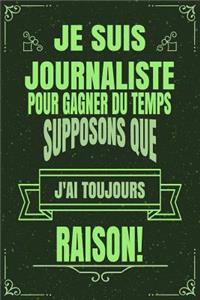 Je Suis Journaliste Pour Gagner Du Temps Supposons Que j'Ai Toujours Raison!