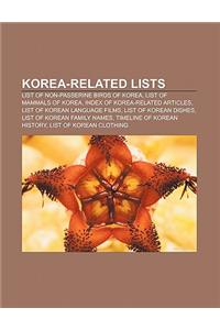 Korea-Related Lists