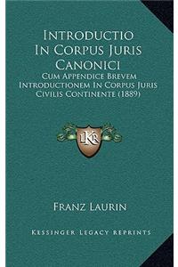 Introductio In Corpus Juris Canonici