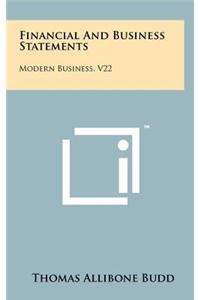 Financial and Business Statements