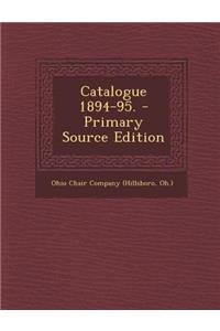 Catalogue 1894-95. - Primary Source Edition