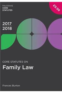 Core Statutes on Family Law 2017-18