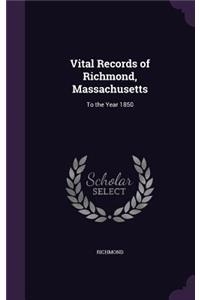 Vital Records of Richmond, Massachusetts