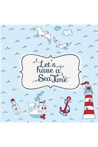 Let's Have A Sea Time!: Doodle Book for Girls and Boys