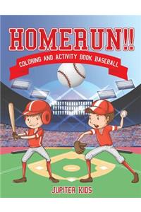 Homerun!! Coloring and Activity Book Baseball