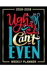 2018-2019 Weekly Planner