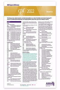 CPT Express Reference Coding Card 2022: Obstetrics