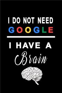 I do not need google i have a brain white