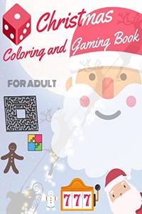 Christmas Coloring and Gaming Book for Adult