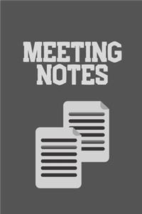 MEETING NOTES - Notebook Journal Diary