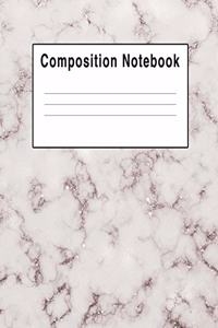 Composition Notebook: Light Pink Granite Stone Rock