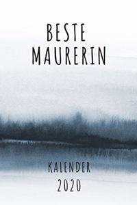 BESTE Maurerin KALENDER 2020