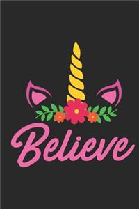 Believe (Unicorn Journal Notebook)