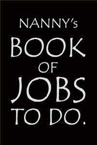 Nanny's Book of Jobs To Do