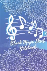 Blank Music Sheet Notebook