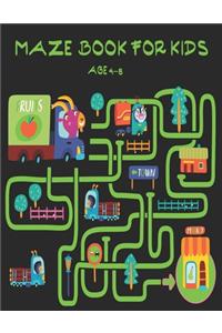 Maze book for kids age 4-8