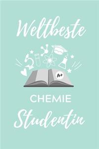 Weltbeste Chemie Studentin: A5 Geschenkbuch PUNKTIERT für Chemie Fans - Geschenk fuer Studenten - zum Schulabschluss - Semesterstart - bestandene Pruefung - Chemiker - Studium