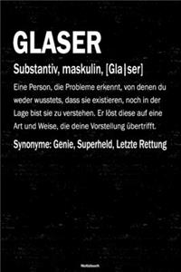 Glaser Notizbuch