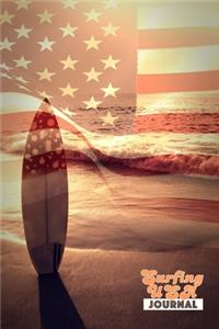 Surfing USA JOURNAL DOT GRID STYLE NOTEBOOK