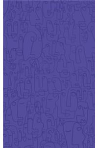 Faces Dotted Notebook (Navy)